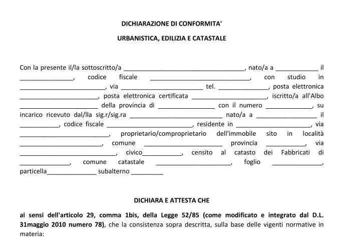 Conformit Urbanistica Fac Simile Modello Word E Checklist Conformit Urbanistica Fac Simile Modello Word E Checklist
