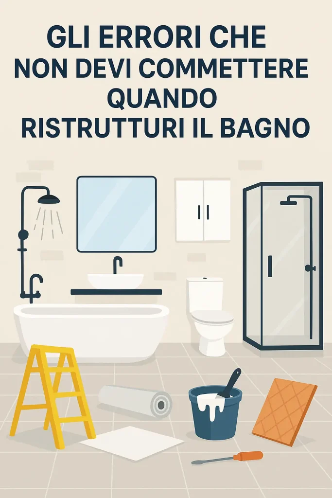 Errori da evitare quando ristrutturi il bagno