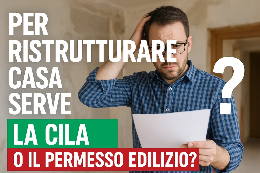 Per ristrutturare casa serve la CILA o il permesso edilizio