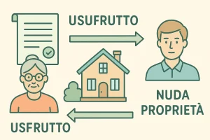 Trasferimento d’usufrutto e nuda proprietà a Roma