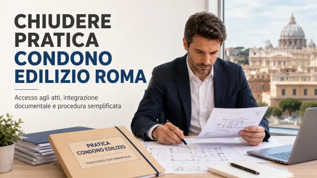 Chiudere pratica condono edilizio Roma