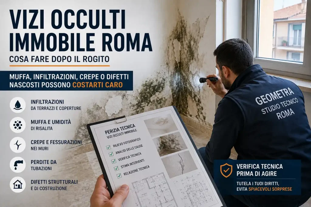 Vizi occulti immobile Roma: perizia dopo il rogito